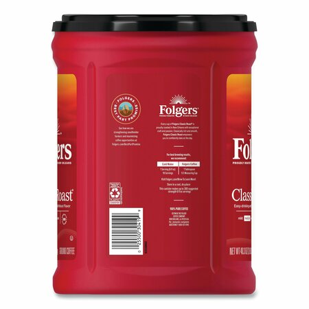 Folgers Coffee, Classic Roast, 48oz Can 2550000529C